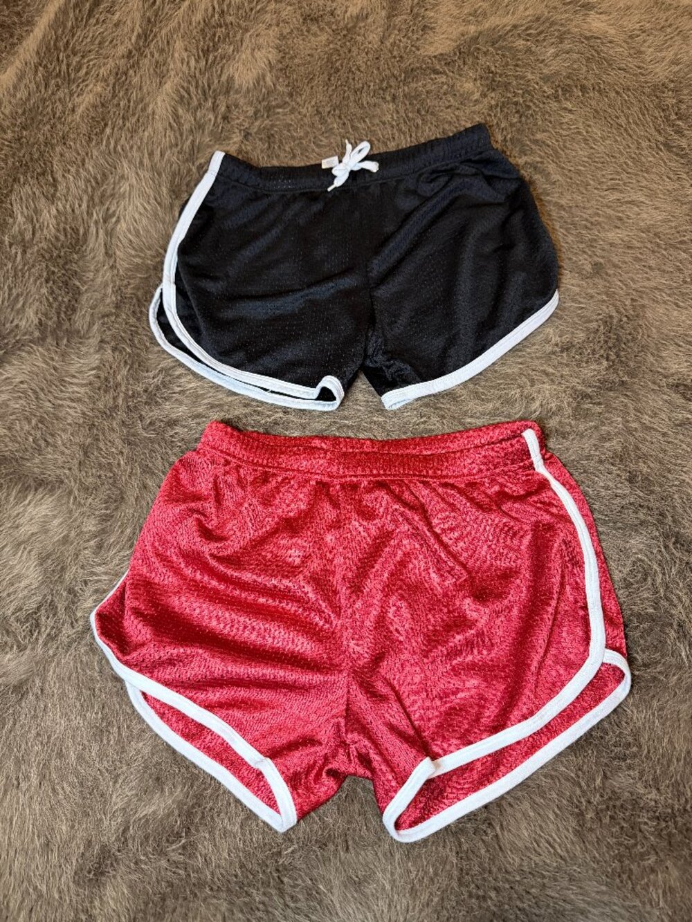 Men's Mesh Dolphin Running Shorts Lot of 2 Size Medium Athletic Gym Retro